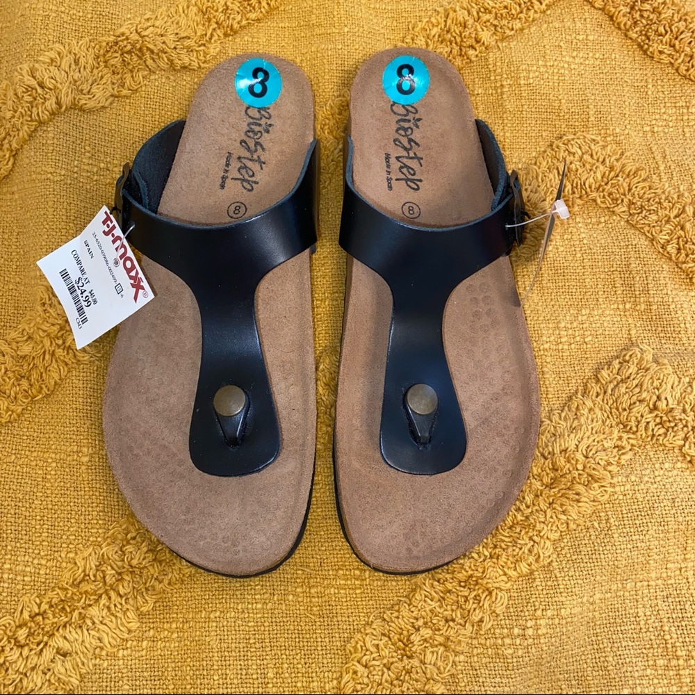 Biostep Black Sandals